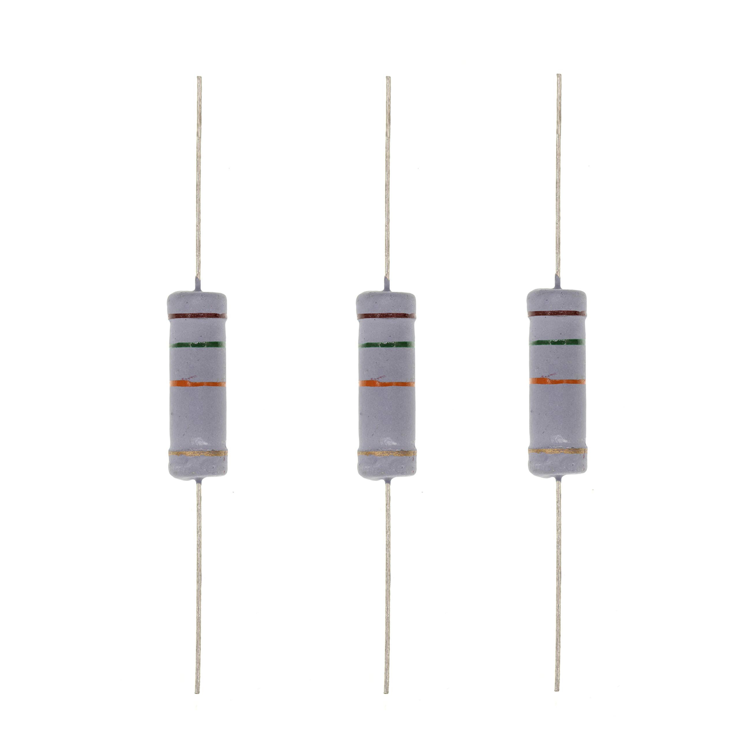 HUABAN 10PCS 5W 5 Watts 15K 15K Ohm 5% Metal Oxide Film Resistor