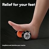 H&S Foot Massage Ball Roller – Silicone Foot Arch Roller with Nubs, Orange view 2