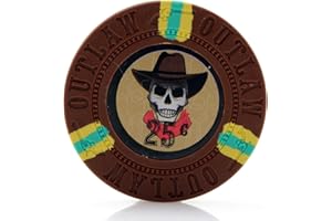 Versa Games Outlaw Clay Poker Chips in 13g - Pack of 50 (Choose Colors)