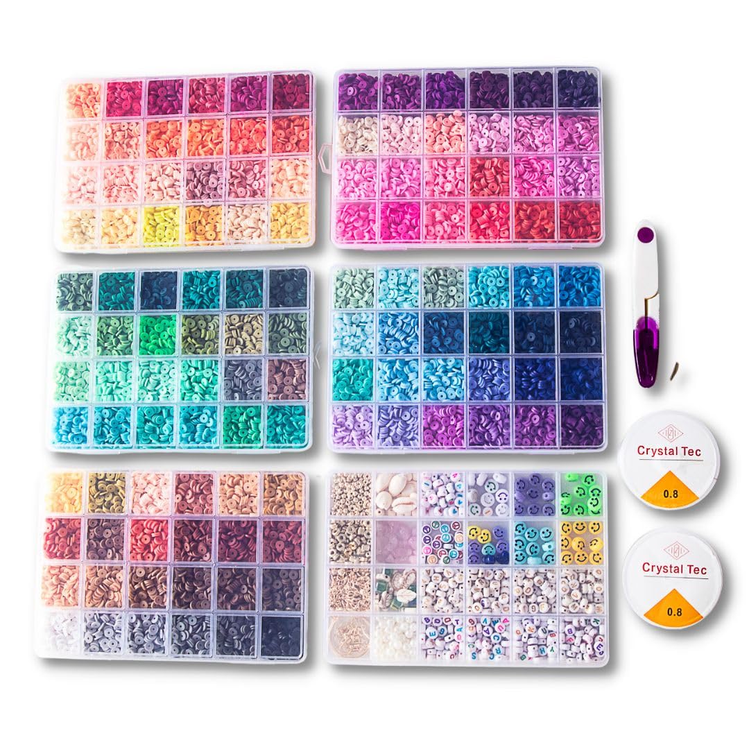 My Glamorous Place 21000 Pcs Clay Beads Bracelet Making kit