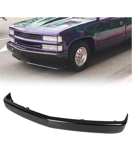 thumbnail image 2 of Primed Front Bumper Lower Valance Air Dam For 1988-2000 Chevy GMC C/K Series Truck W/ Tow Hook Holes 2 of 3