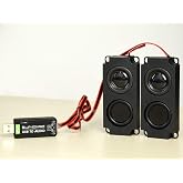 USB Sound Card with 8&Omega; 5W Speaker for Raspberry Pi/Jetson Nano | USB to Audio Adapter, Recording and Playback, Stereo Codec Onboard Microphone and Speaker Header, Driver-Free, Plug and Play