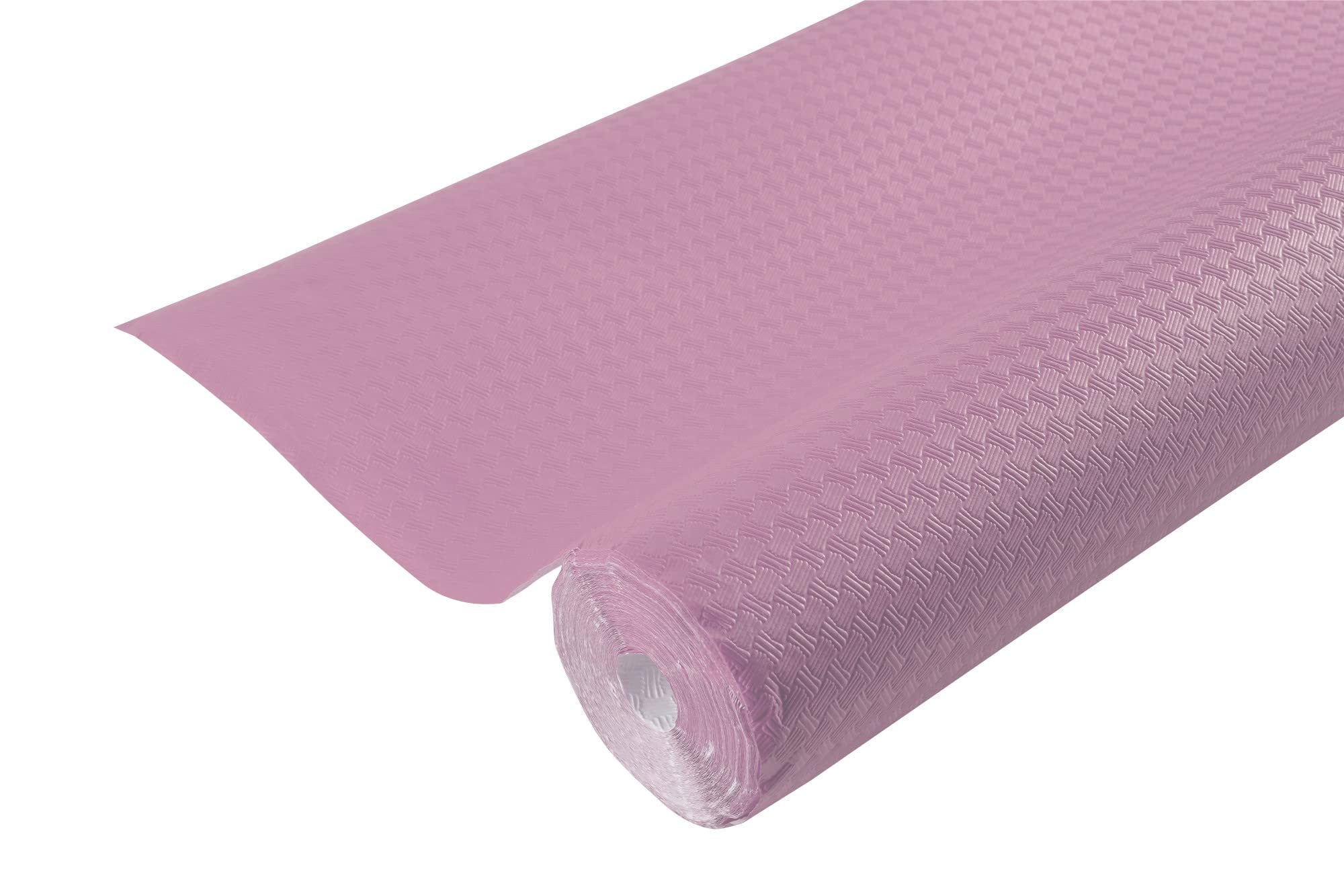 Disposable tablecloth in embossed paper - Unique, aesthetic and deep embossing - Roll 20 M long and 1.18 M wide - Made in France - Powder pink