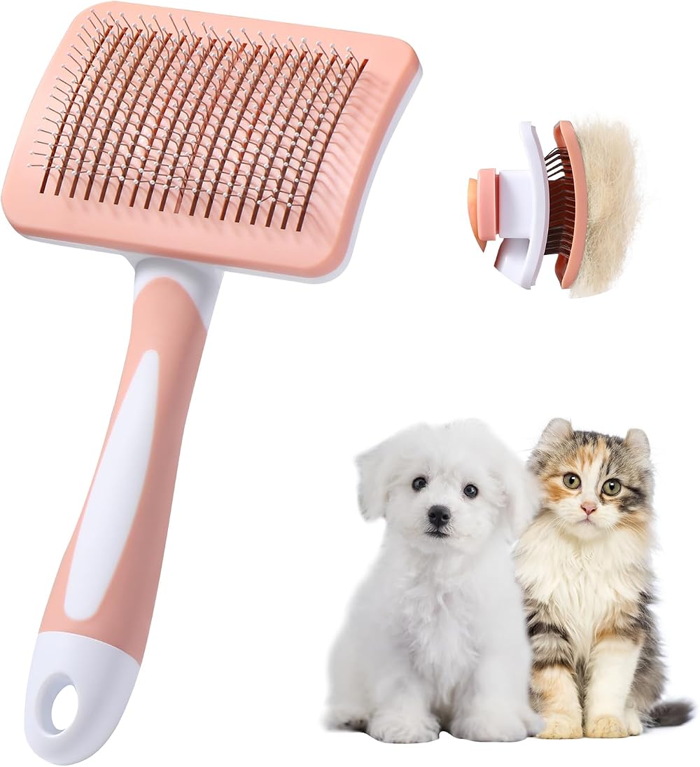 Vinabo Self-Cleaning Cat and Dog Brush Cinnamon