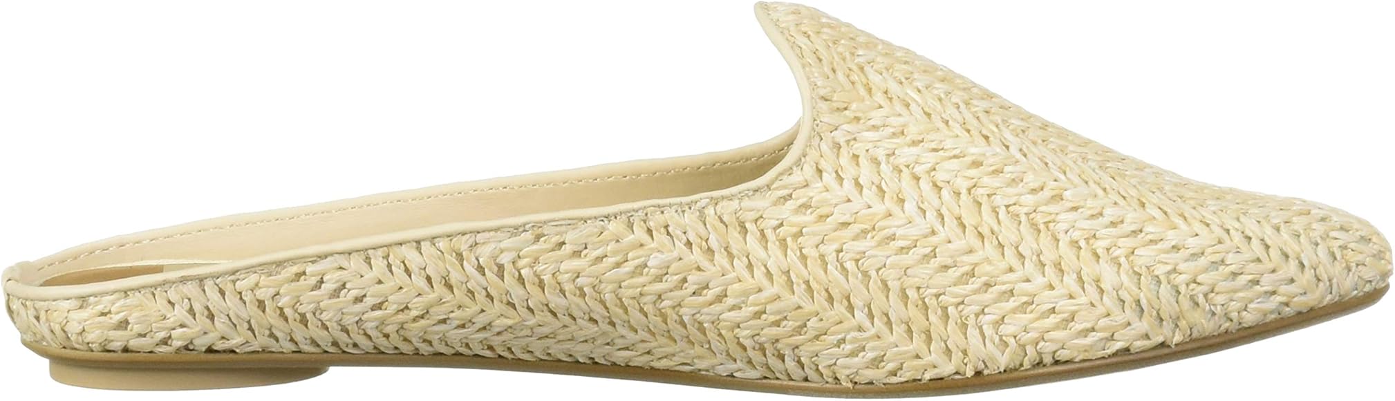 grant natural raffia woven loafer slides