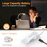 Gritin 9 LED Clip On Book Light Warm Cool White 3 Modes Rechargeable view 4