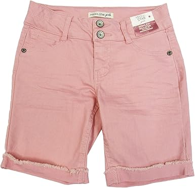 colored denim bermuda shorts