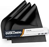 Linda's Essentials Extra Large Oven Liners 3 Pack 58.4 x 41.3 cm Black