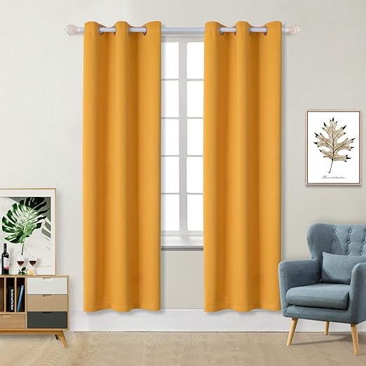 Amazon Com Bgment Blackout Curtains For Living Room Grommet
