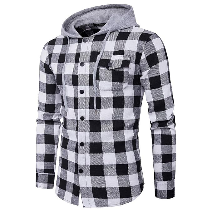 button down over hoodie