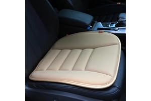 RaoRanDang Car Seat Cushion Pad for Home Use Car Driver Seat Office Chair Memory Foam Seat Cushion(Khaki)