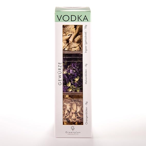 Wodka Vodka Botanicals 3-er Set - Greenplan Products - Gewürze Kit Botanical´s