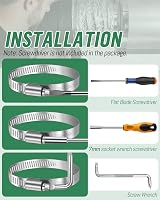 JatilEr 100-120mm Hose Clips 8 Pcs 304 Stainless Steel Pipe Clamps view 4