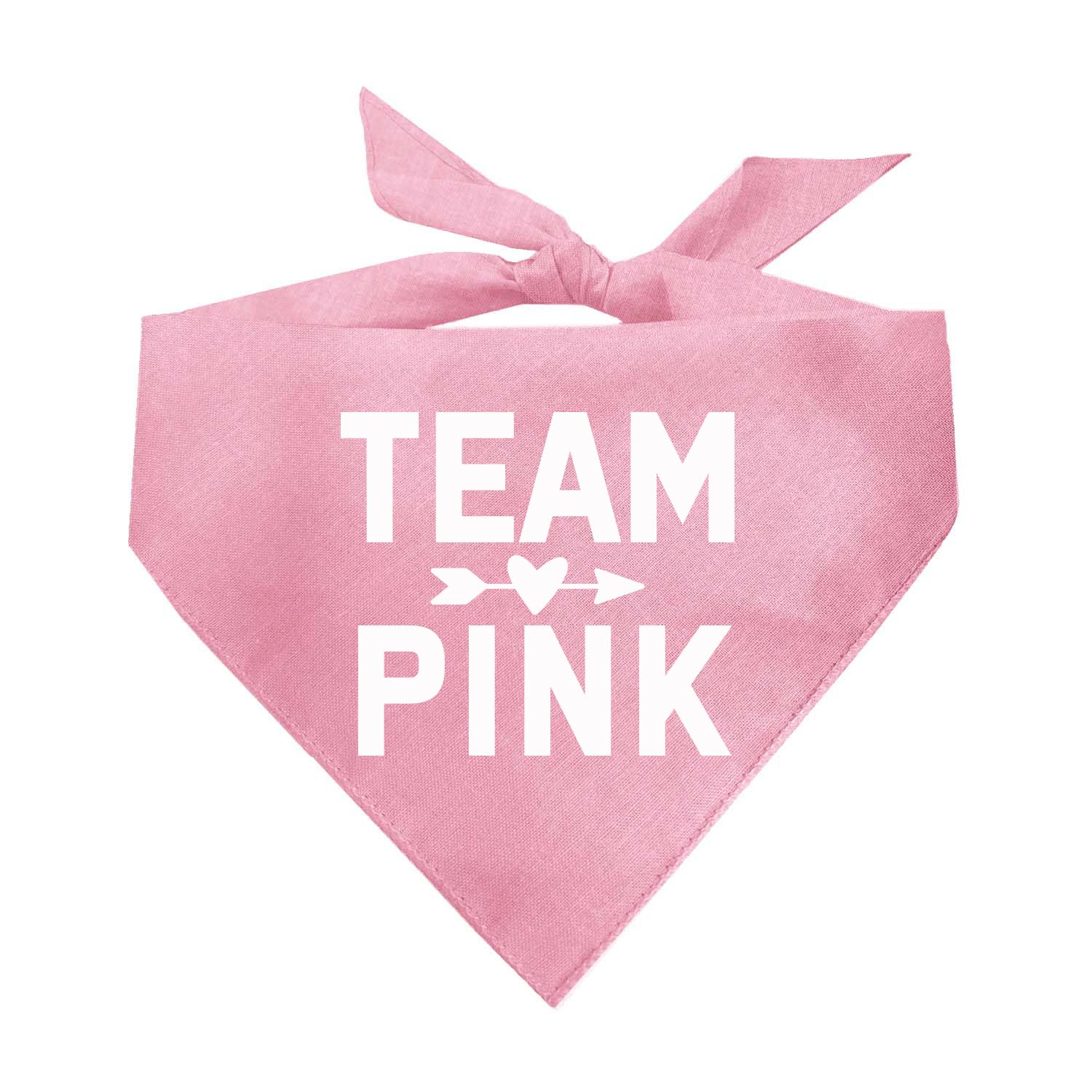 Team Pink Gender Reveal Baby Announcement Dog Bandana (Baby Pink OS 210)