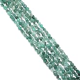 BEADIA Irregular Natural Green Aventurine Jade Stone Loose Semi Gemstone Beads for Jewelry Making 5-8mm 38cm
