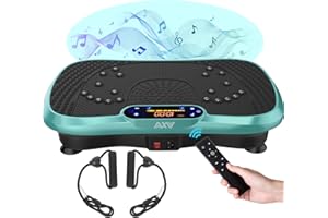 AXV Vibration Plate Exercise Machine Whole Body Workout Power Vibrate Fitness Platform Vibrating Machine Exercise Board for Weight Loss Shaping Toning Wellness Home Gyms Workout