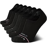 Tommy Hilfiger Mens No Show Socks - 6 Pack Cotton Blend Stretch Soft Cushioned Casual Athletic Sports Liners Low Cut Socks