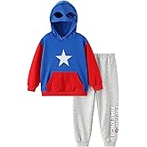 Marvel Spiderman Cosplay Costume Avengers 2 Pcs Pocket Hoodie&Pants Hulk Hooded Outfit Venom Captain America Apparel Kid 2-9Y
