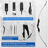 NorthSpoor Recurve Bow 40lbs Archery Set for Beginners Left Right Handed view 6