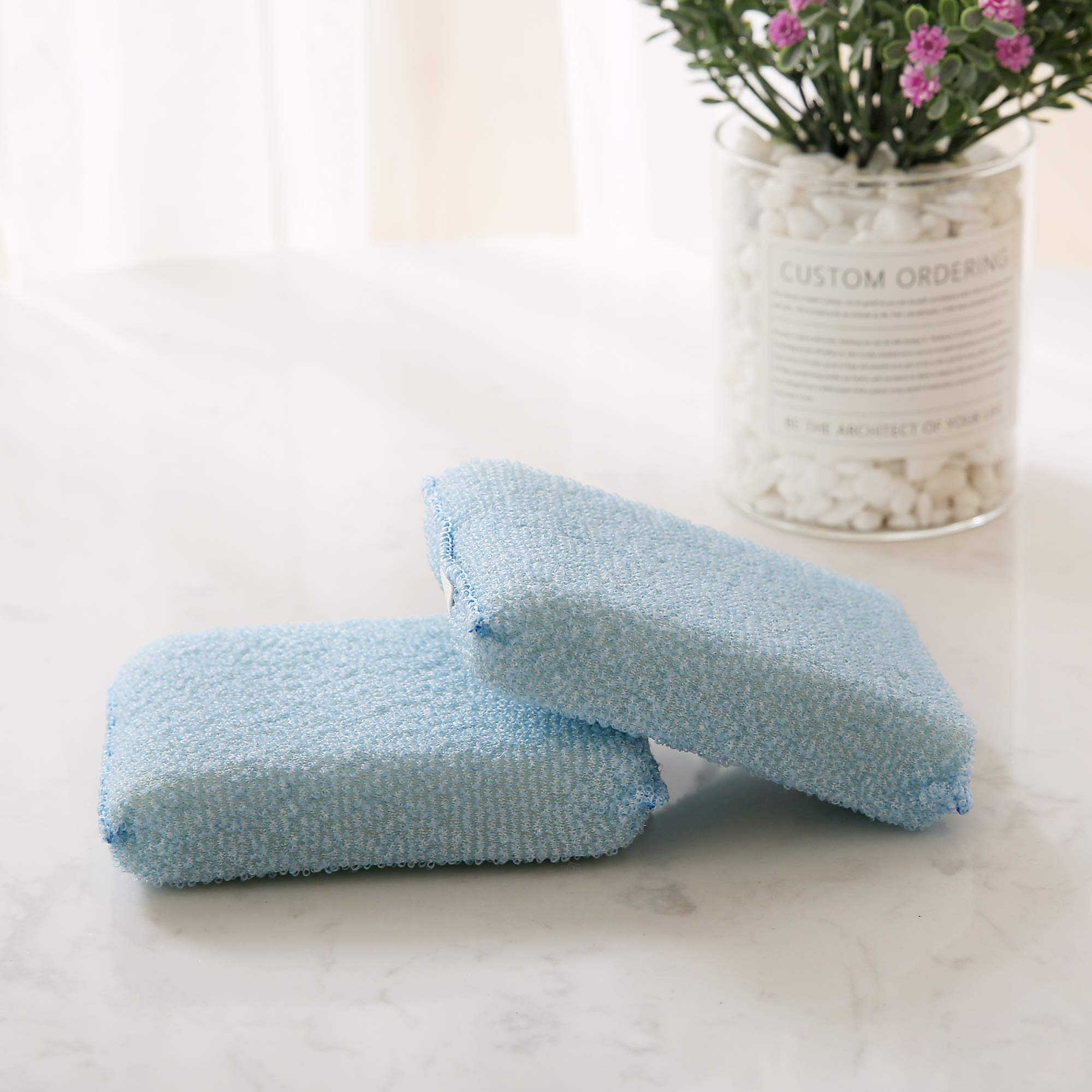 Deconovo Natural Loofah Exfoliating Bath Sponge Durable Body Wash Exfoliation Deep