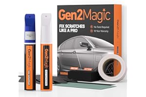 Gen2Magic Blueprint Touch Up Paint Pen Kit for Toyota [Clear Coat Included], 8X8 Color Match for Scratches, Rock Chips, Bumper Dings, Easy Scratch Repair & Rust Remover for Toyota Owners