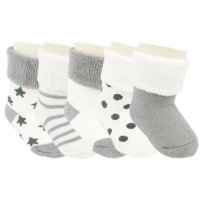 Ateid Baby Socken Frottee Gefüttert 5er-Pack