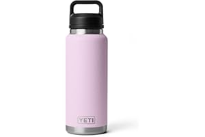 YETI Rambler 36 oz Bottle, Vacuum Insulated, Leakproof, Stainless Steel with Chug Cap, Cherry Blossom