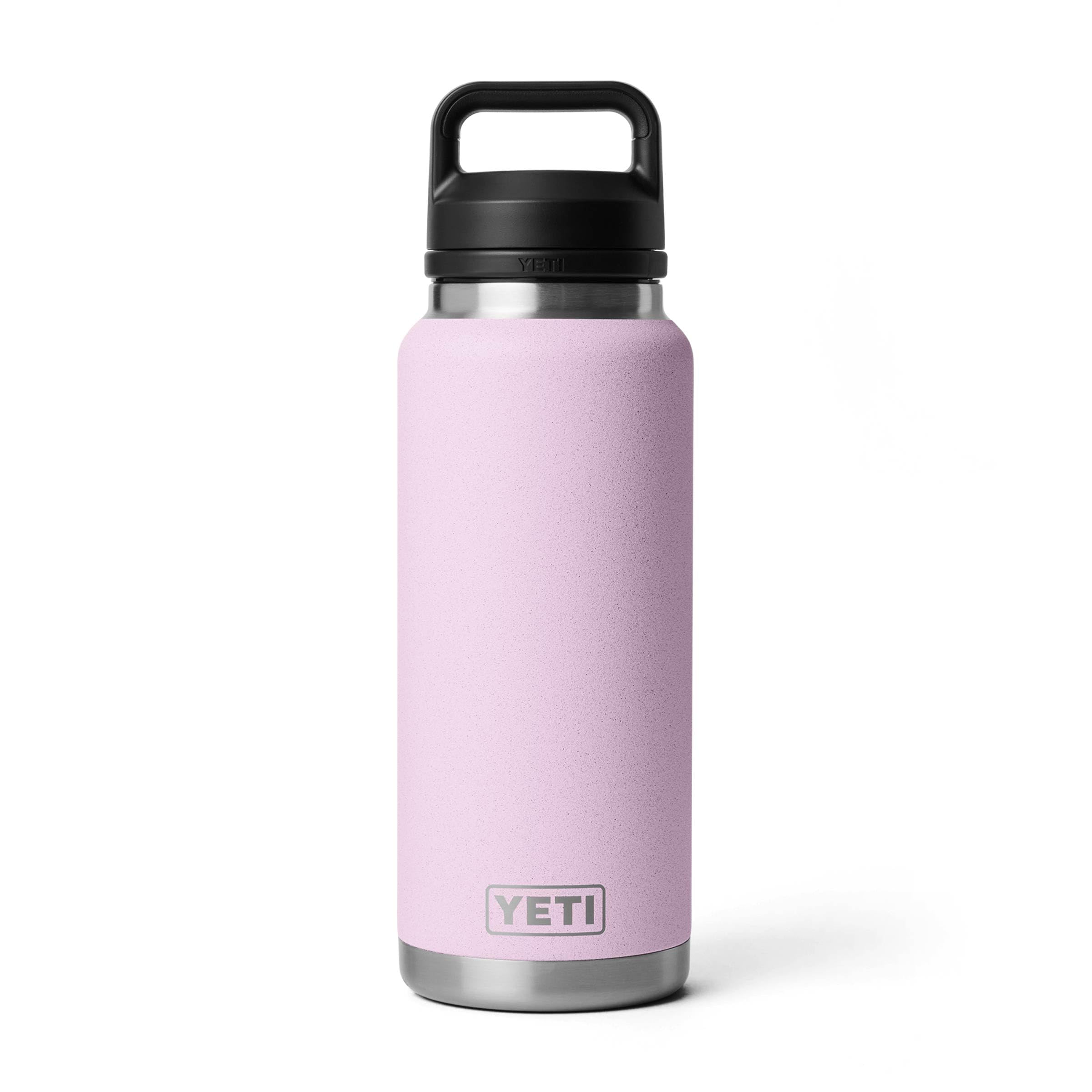 YETI Rambler 36 oz Bottle, Vacuum Insulated, Leakproof, Stainless Steel with Chug Cap, Cherry Blossom Image