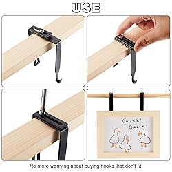 Amylove 8 Pcs Adjustable Cubicle Hanger Universal