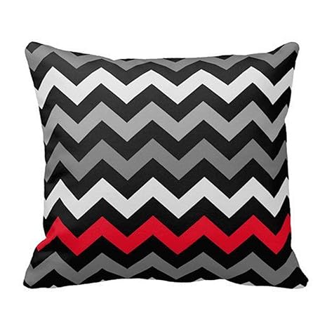 Buy Andersonfgytyh Black White Chevron With Red Stripe Throw