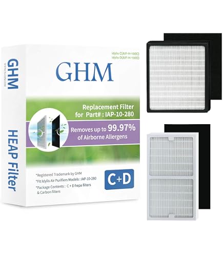 Filtri C+D Compatibili Con Purificatore D'aria Idylis IAP-10-280 &ndash; 2 Pezzi