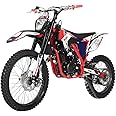 X-PRO 250cc Dirt Bike Zongshen Brand Engine, 5-Speed Manual Transmission, Electric/Kick Start! Big 21"/18" Wheels! (Red)