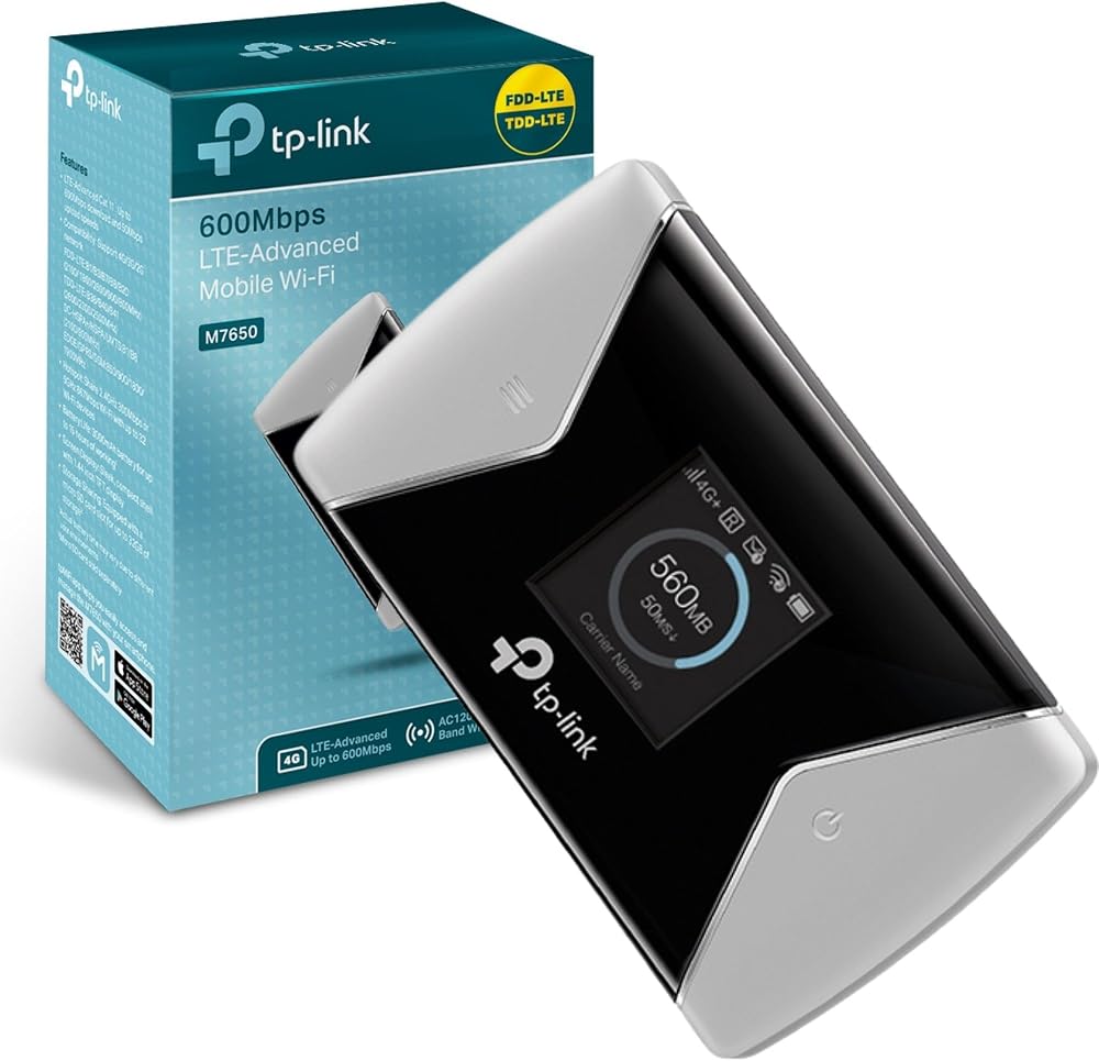 TP-Link M7650 4G+ LTE-Advanced Mobile WiFi Hotspot 600Mbps Unlocked 32 Devices