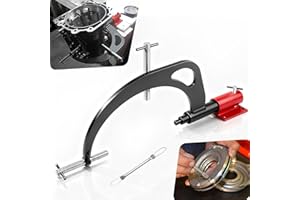 SIXCOW J-8763-B Transmission Small Engine Holding Fixture Tool Kit with Base & T-0015 Universal Lip Seal Installer Remover For Transmissions: 180C(3L30), 200, 200C, 200-4R, 250, 250-C, 350, 350-C, 375, etc
