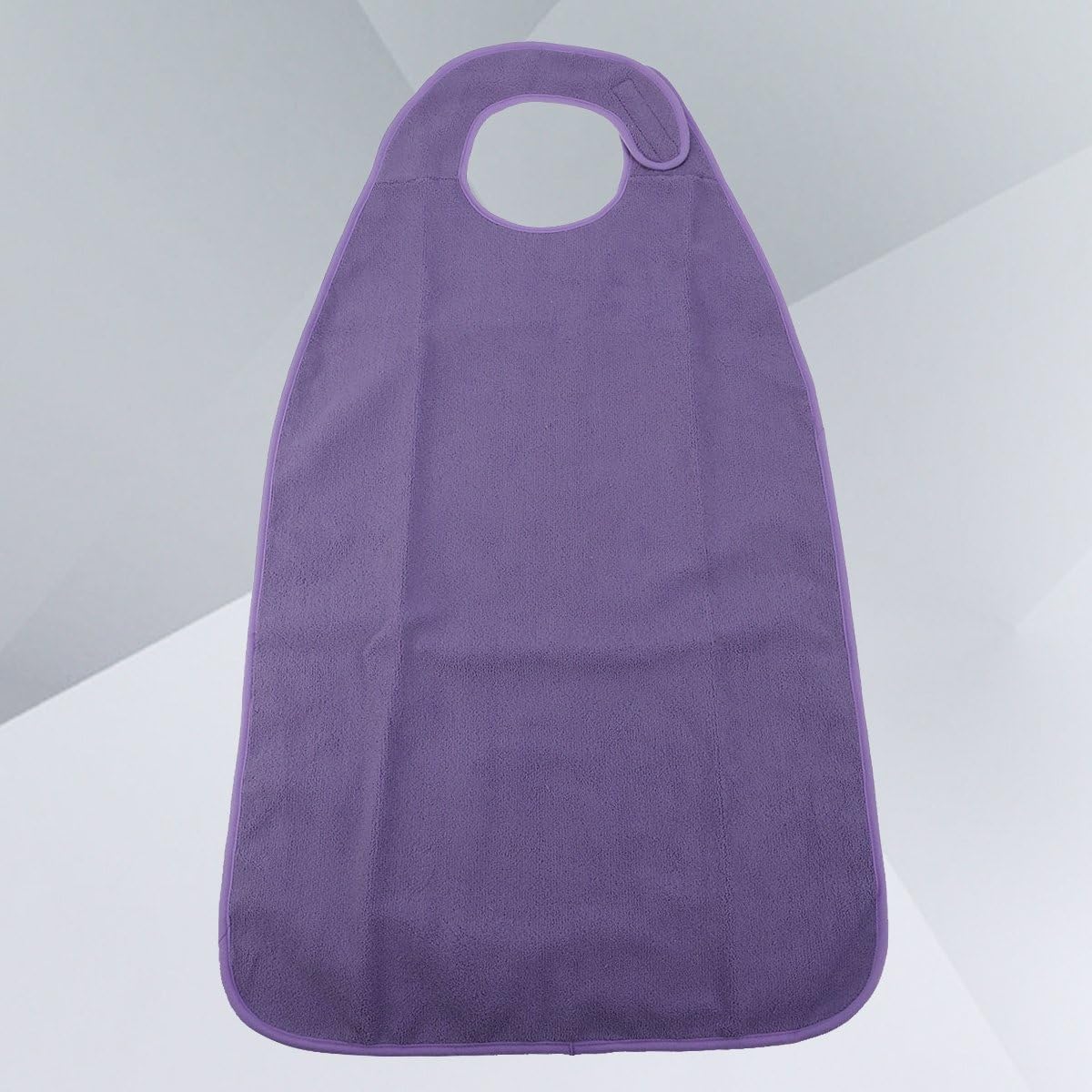 Healifty Waterproof Adult Bib Large Mealtime Protector Terry Cloth Clothing Protector for Elderly Disability Aid Washable Feeding Cover with Tape 35.04X18.90In - Image 4