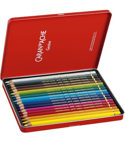 Caran D'Ache Lápis de Cor Aquarelável Supracolor 80 Cores | Amazon