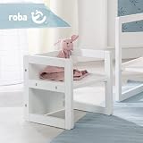Roba Children's Stool, White Wood, 3 Heights, Max 60kg, 9 Months+ view 2