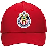 Icon Sports Compatible with Chivas De Guadalajara Official Soccer Cap - Red w/Big Logo Home Color