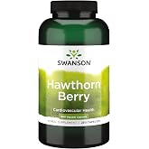 Swanson Hawthorn Berry Supplement, Circulation Support, 250 Capsules | Herbal supplement with antioxidant flavonoids, blood flow supplement, antioxidant nutritional supplements, 565mg each