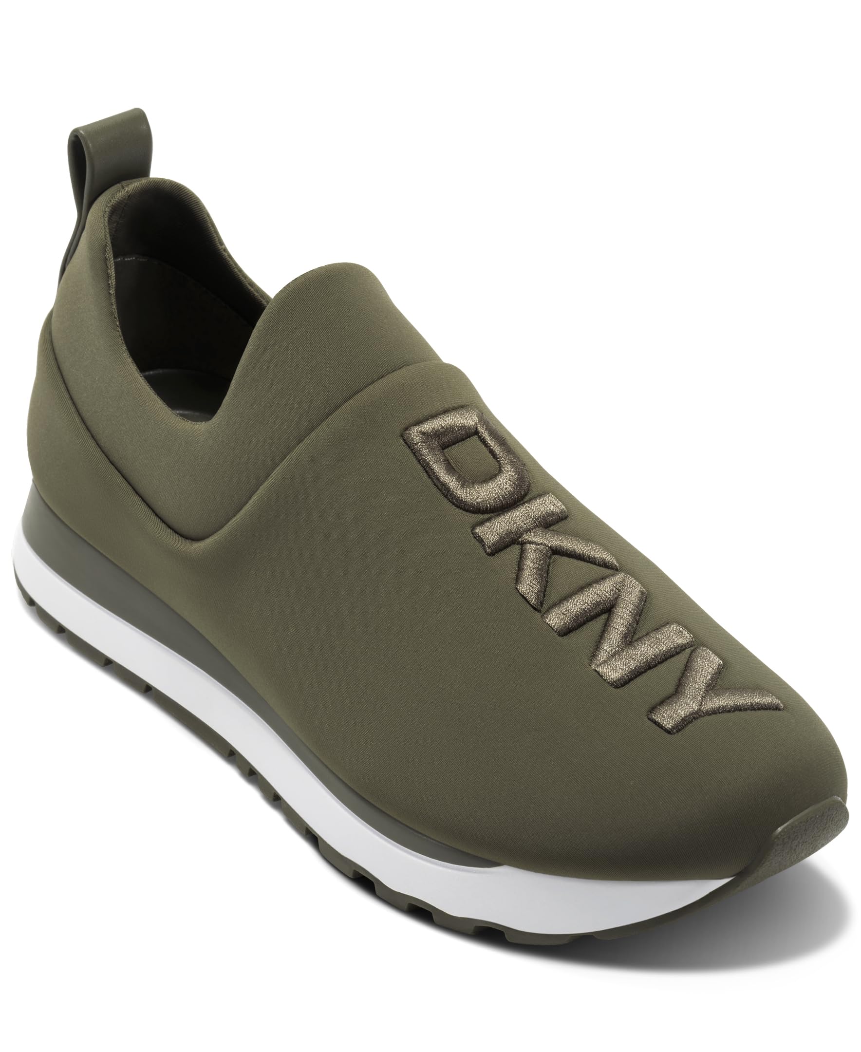 DKNY Women’s Jadyn Slip on Jogger Sneaker, Green, 9