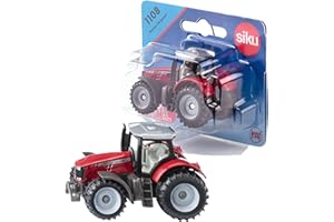 Siku - Massey Ferguson Tractor - Red - Sturdy Farmyard Vehicle - PVC Free - Endless Playing Fun - Small-Scale Toy - Stable Co