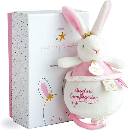 Doudou Et Compagnie Doudou Boite A Musique Bebe Fille Lapin Etoile Rose 17 Cm Pelidoudou Dc3519 Amazon Fr Bebes Puericulture