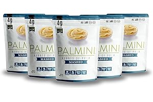 Palmini Mashed | Low-Carb, Low-Calorie Hearts of Palm Mash | Keto, Gluten Free, Vegan, and Non-GMO | As seen on Shark Tank | (12 Ounce Pouch - Pack of 6)