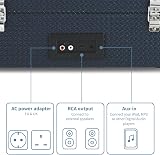 Crosley Voyager Portable Turntable Bluetooth 3-Speed Navy Blue view 4