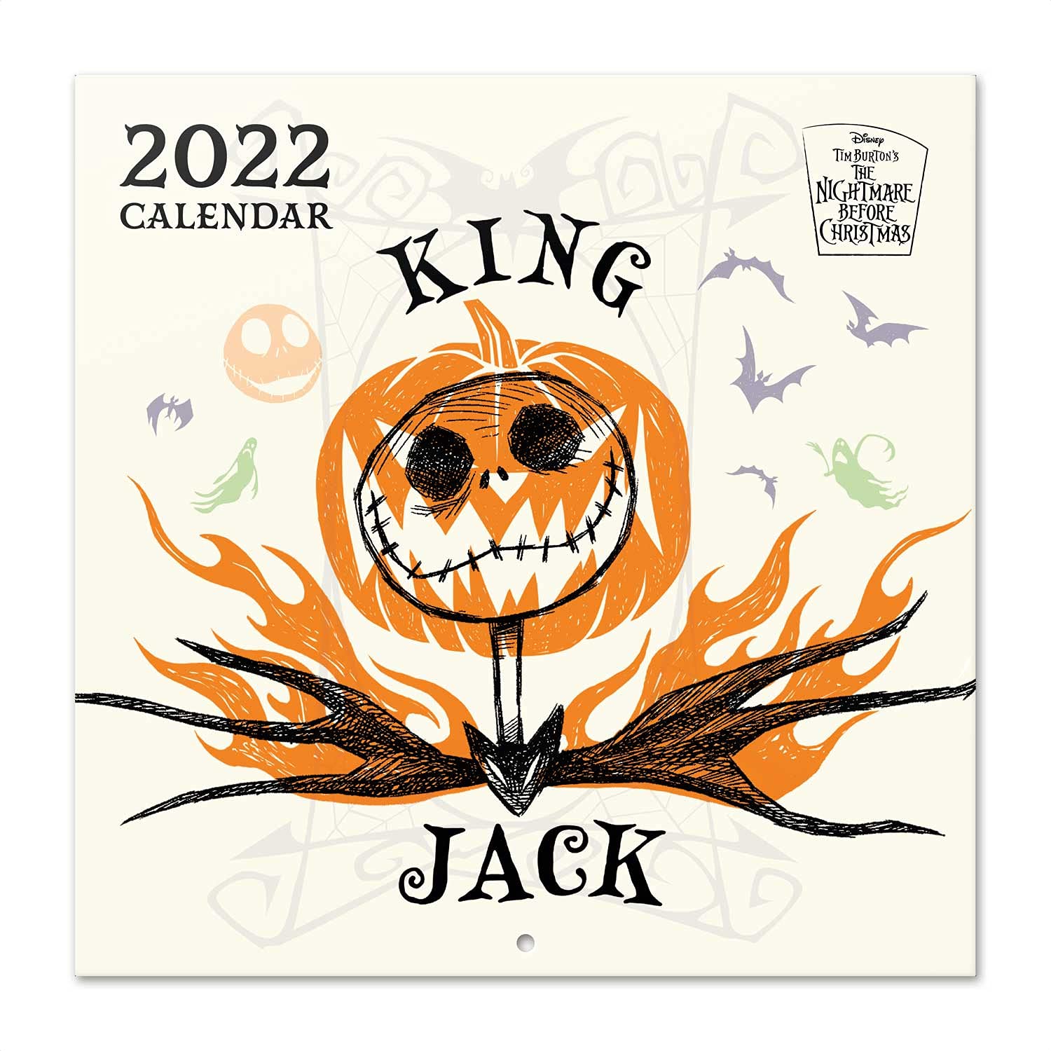 Grupo Erik: Official Nightmare Before Christmas 2022 Wall Calendar, 2022 Calendar, 12' x 12' Square Wall Calendar 2022 (Free Poster Included), Family Calendar 2022, Disney Calendar