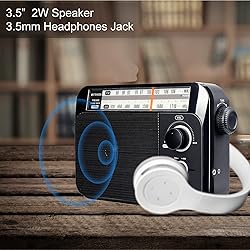 Retekess TR604 AM FM Radio,Portable Radio Plug in