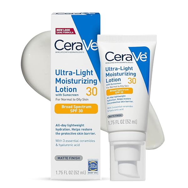 CERAVE ULTRA-LIGHT MOISTURIZING LOTION WITH SPF 30, DAILY...