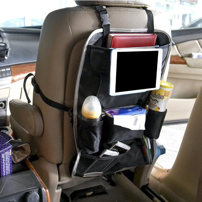 Amazon 車用バックシートポケット カーポケット I Valux お出かけベビーカーポケット ベビーカー用 車内用 小物整理 後部座席に付け 多機能 高品質 取付簡単 大容量 防水 ポケット ケース カバー 車 バイク