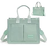 LHMTQVK Canvas Tote Bag for Women, Large Work Purses Bible Tote