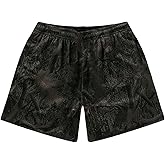 Piuntersite Men’s Mesh Basketball Shorts Camo Print Breathable Athletic Shorts Streetwear Cool Outdoor Casual Wear